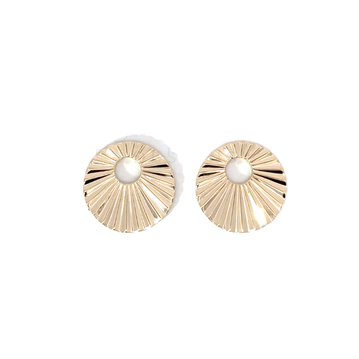 Fluted Disc Earring Charm