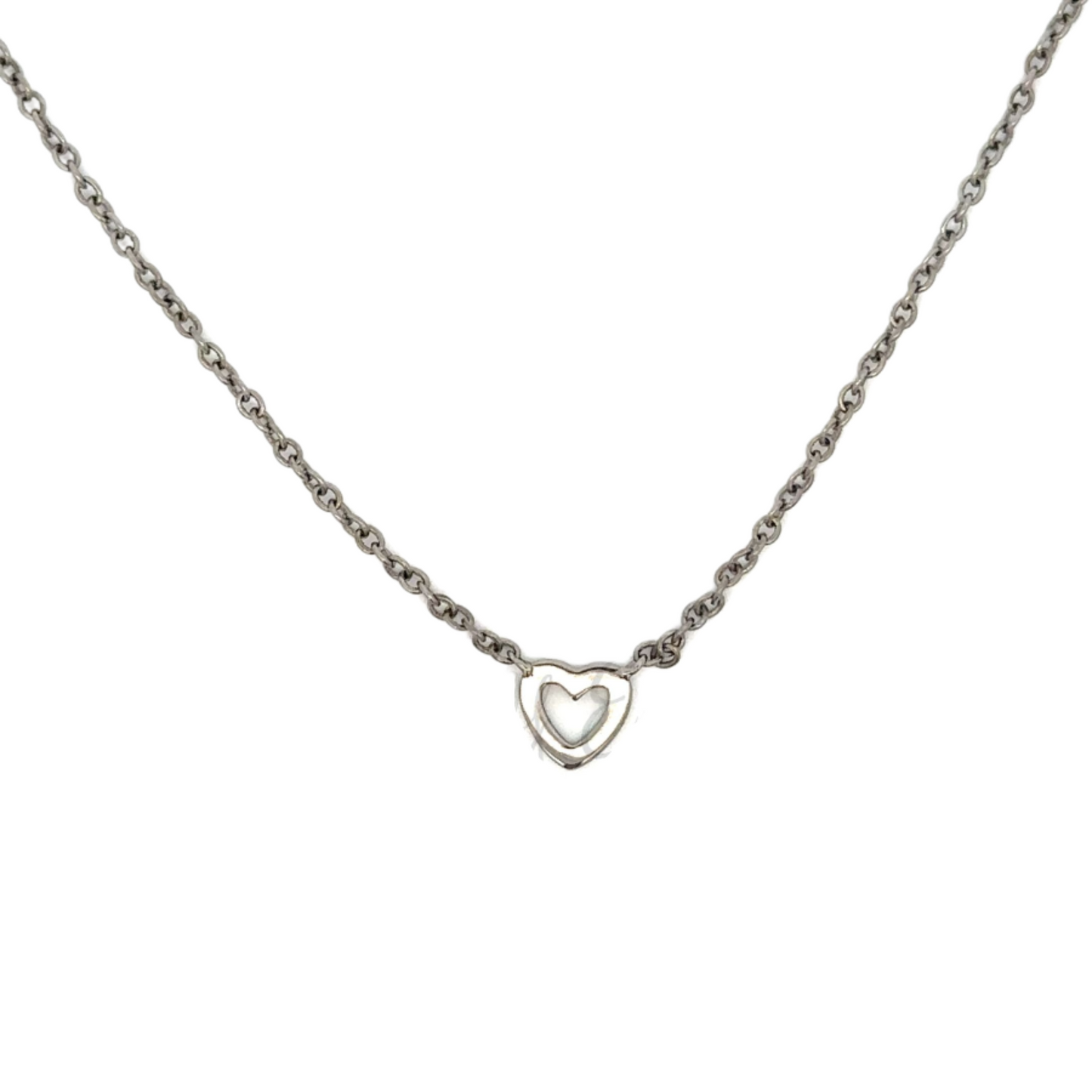 Dainty Open Heart Necklace