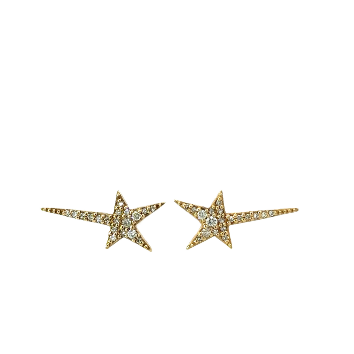 Pave Diamond Shooting Star Earring